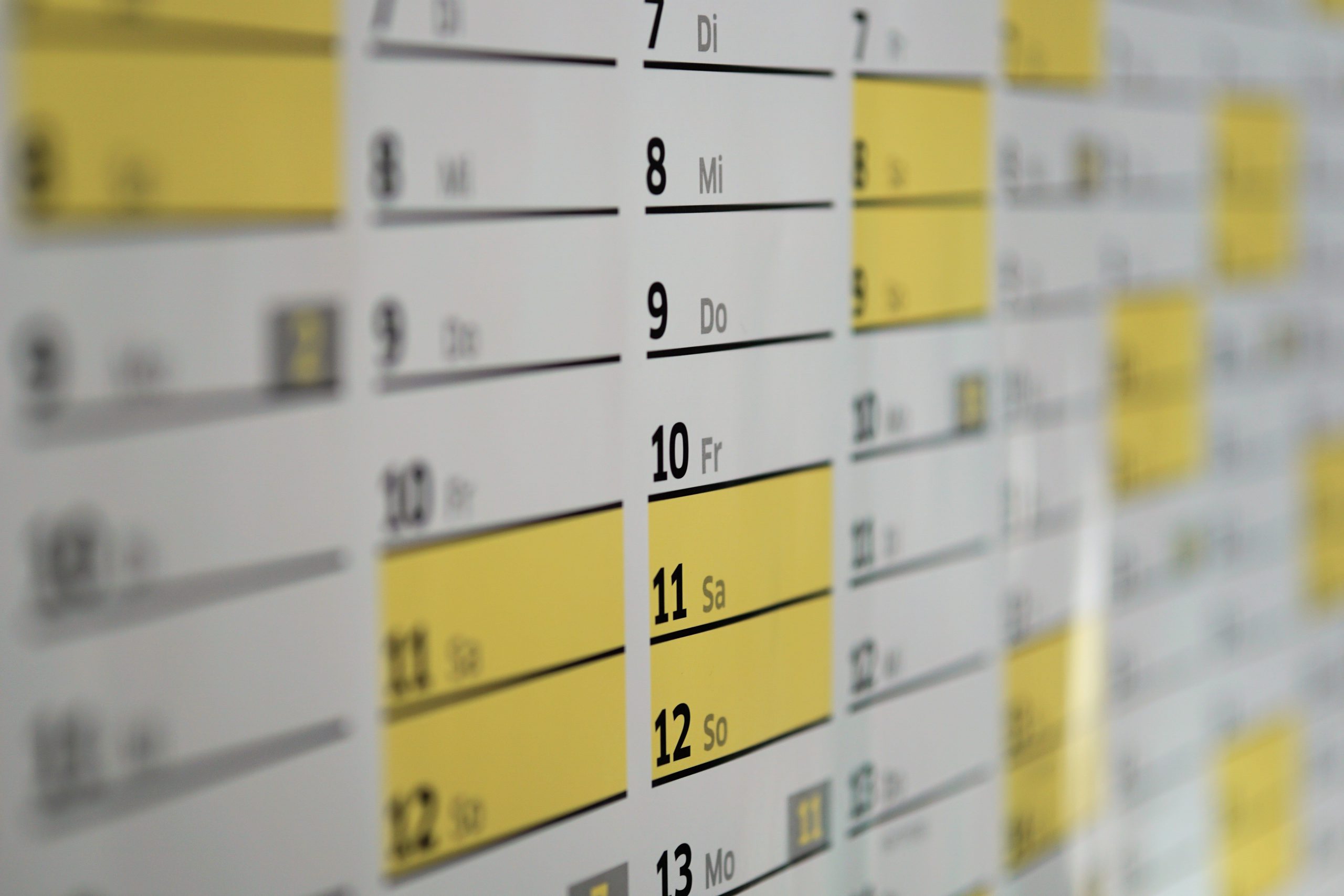 Calendar focus filter